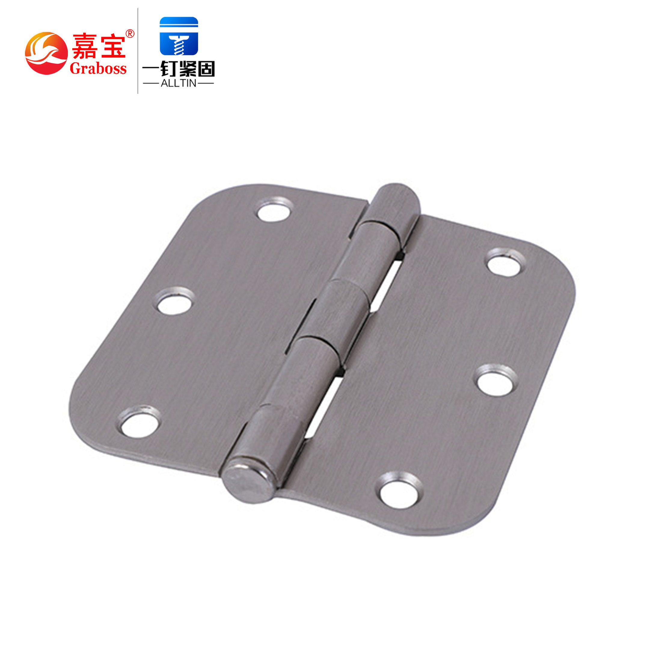 Interior Wooden Door Flat Hinged Furniture Steel Iron 5/8 Radius Metal Round Kitchen Door Hinges Black Bronze Door Hinges