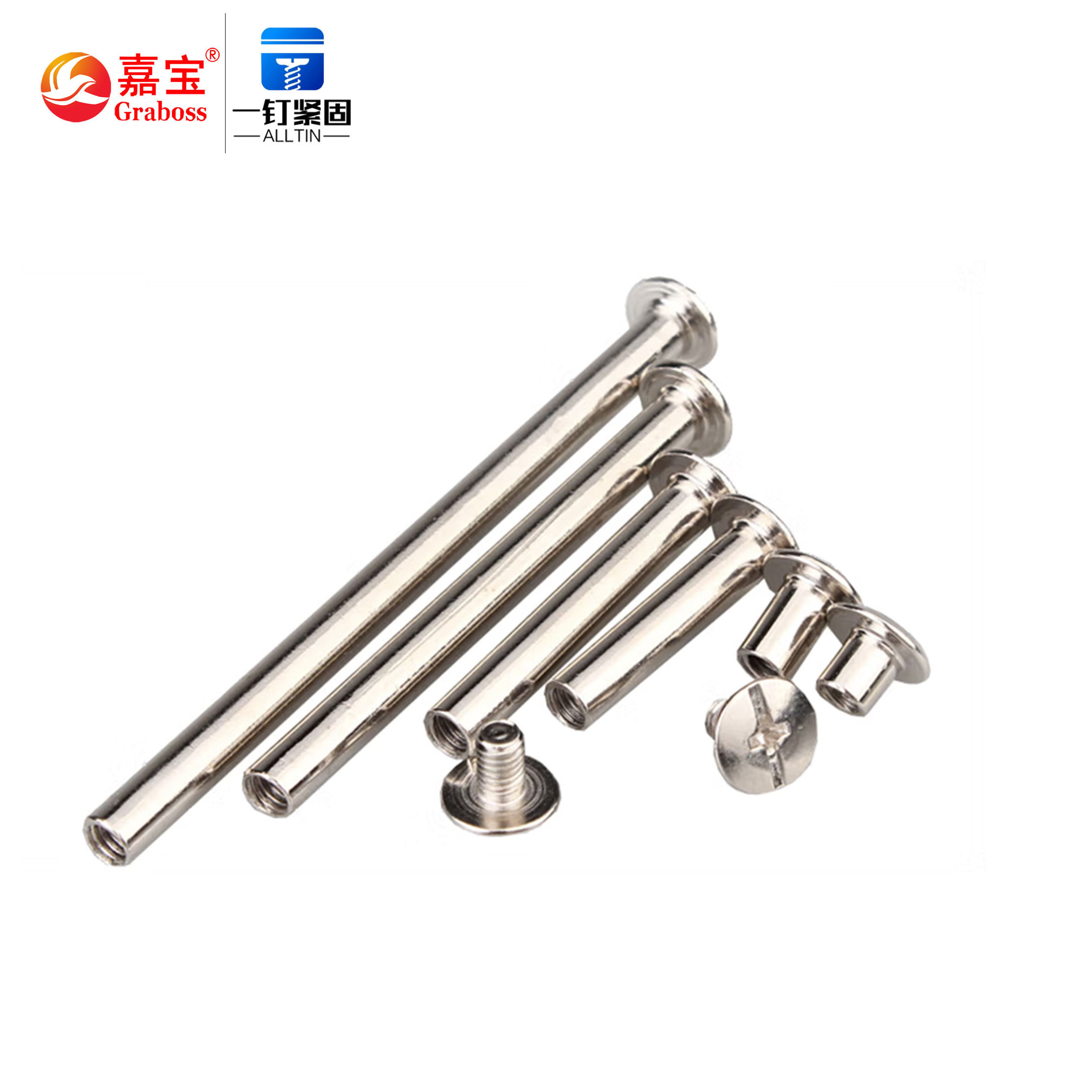 Screw manufacturer  M5 Fastener  Carbon Steel Round Stainless steel Chicago Binding Screw Post