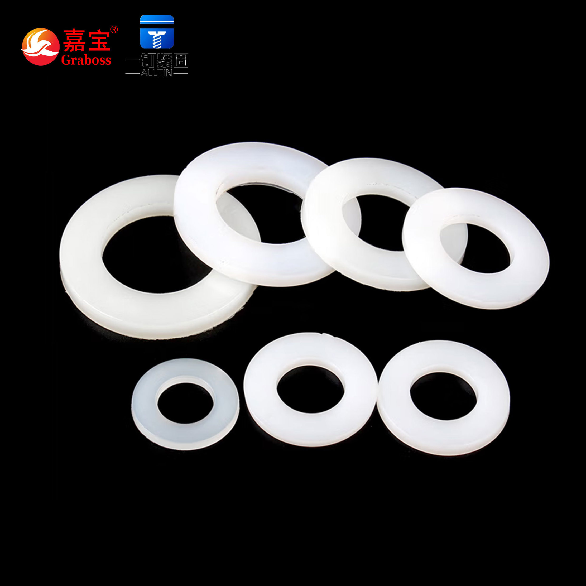 Insulated Gasket M2-M20 White Nylon Washer Screw Manufacturer High Quality Non-magnetic Plastic 125 DIN Plain Finish Bolt Nut