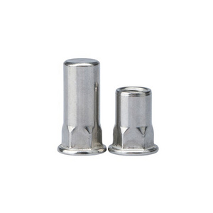 M3-M16 Stainless Steel / Aluminium Flat Head Semi-Hexagonal Blind Rivet Nut