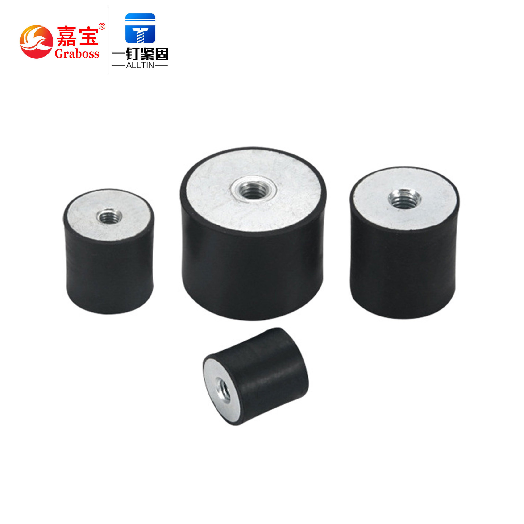 Custom VV VD VE DD Natural Rubber Bumpers Anti Vibration Silent Block Rubber Shock Absorber 25*20M6 Anti vibration Rubber Mounts