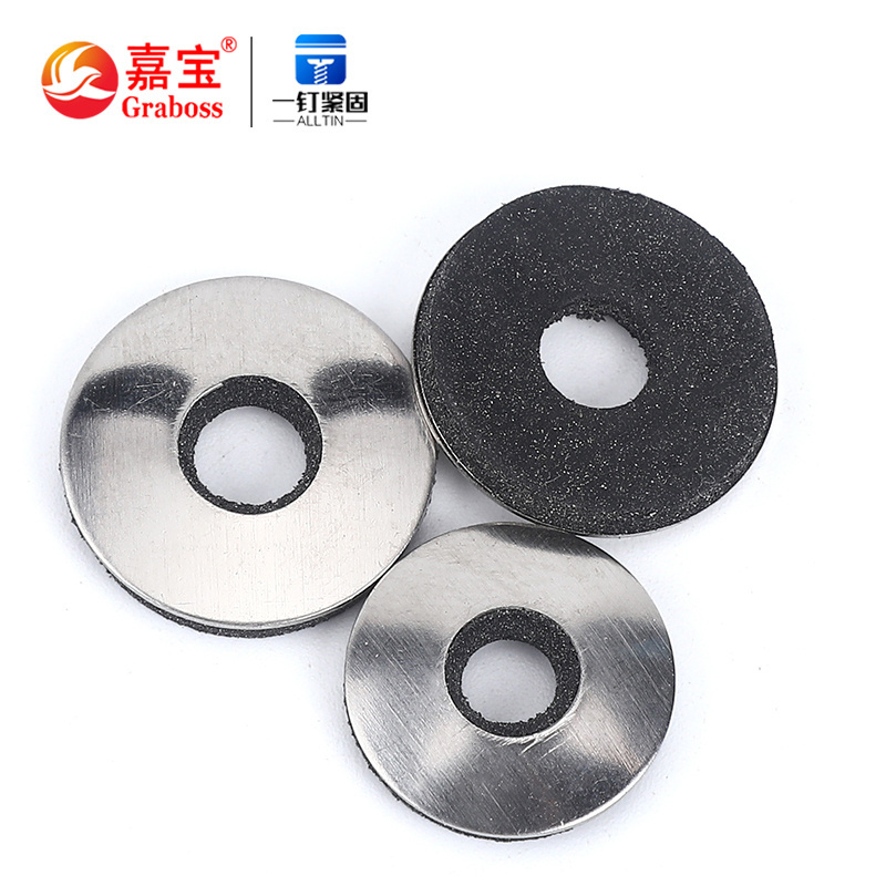 304 stainless steel conjoined rubber gasket, waterproof EPDM gasket flange gasket, composite gasket for self-drilling screw