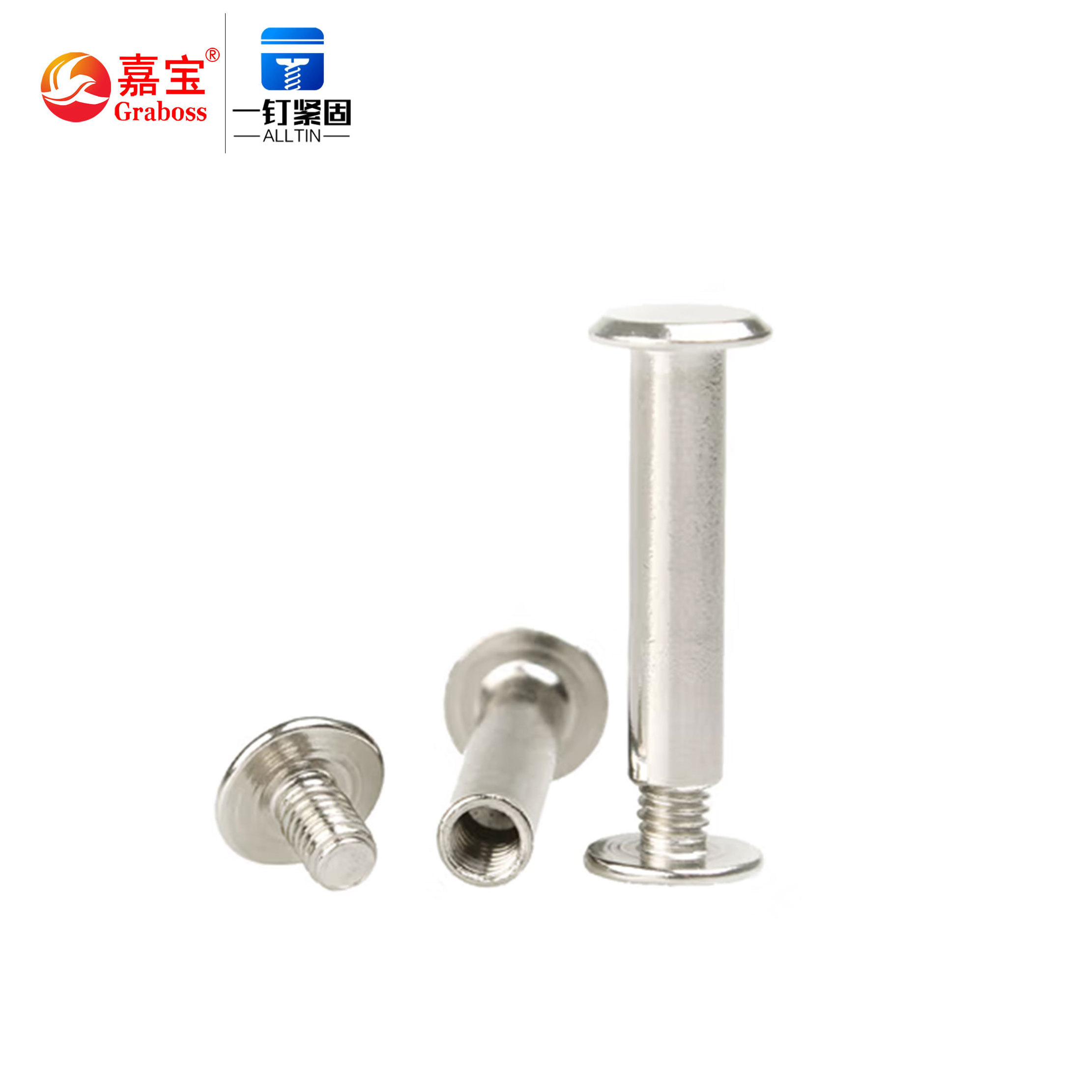 Screw manufacturer  M5 Fastener  Carbon Steel Round Stainless steel Chicago Binding Screw Post