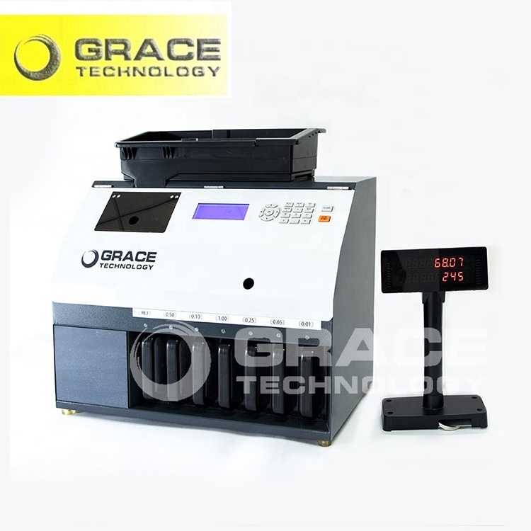 7+1 Pockets High Speed Value coin counter sorter machine