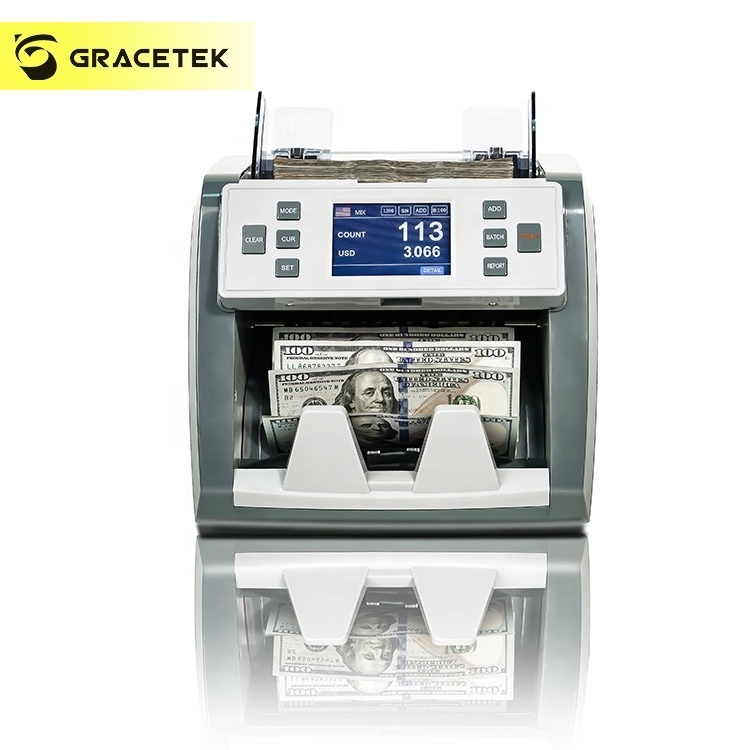 USD, EUR, GBP,  CAD,  MXN Value portable currency Cash  Counting  Machine