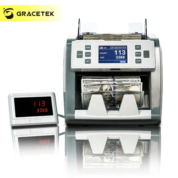 Dollar Bill Counting Machine Mixed Denomination Bill Counter and adding Machine Prices of Money Counting Machines