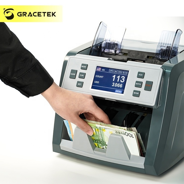 Dollar Bill Counting Machine Mixed Denomination Bill Counter and adding Machine Prices of Money Counting Machines