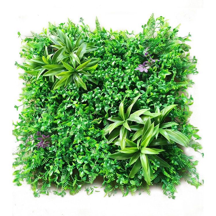 Graceline 50cm grass decoration wall artificial green grass plant wall backdrop with Lavender