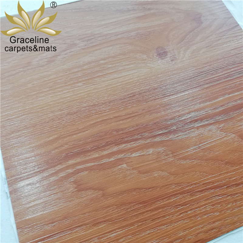 High Quality Self adhesive Wood Pattern Vinyl Tile PVC Flooring Tile