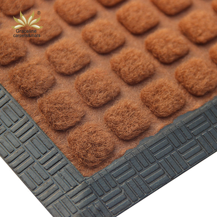 Graceline Welcome Entry Outdoor natural Rubber Door Mat