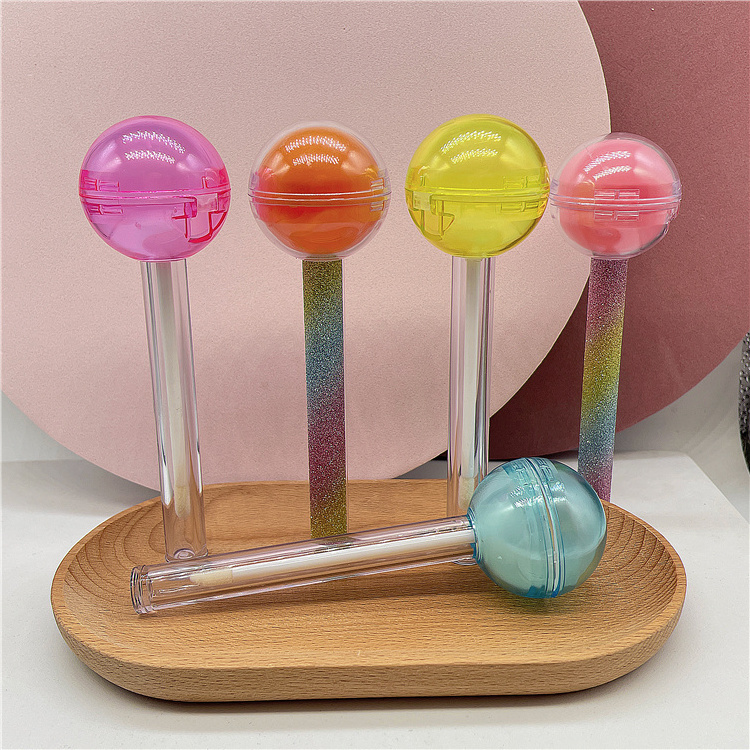 Lollipop shape 2.5ml cute Empty Plastic Lip Gloss Tubes containers