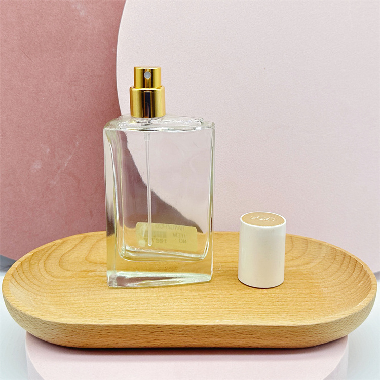 50ml Empty cosmetic triangle shape glass spray perfume bottles