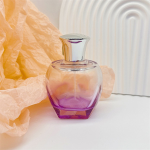 106ml Round ball shape purple glass perfume cosmetic bottles