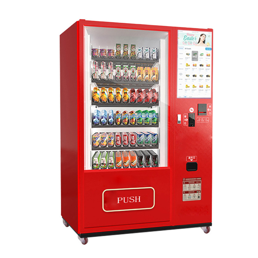 Locker Vending Machine For Food And Drinks Swimming Pool Beach Vending Locker Pantalla Snack Beverage Machine