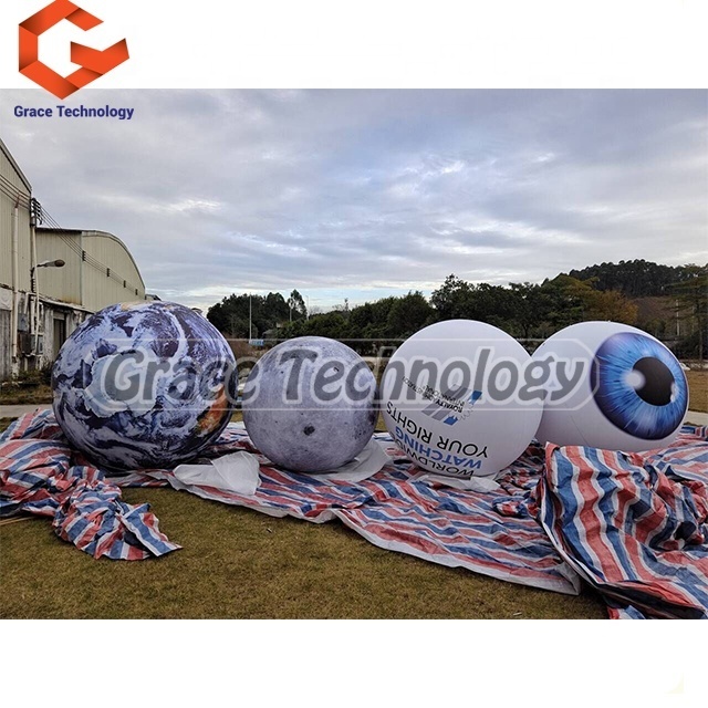 Outdoor Halloween Event Inflatable Eye Ball Giant Eye Shape Balloon for Decorations