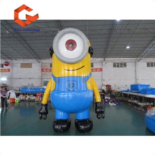 Inflatable Advertising Yellow People Cartoon, Giant Customized Factory Price Inflatable Toys For Sale