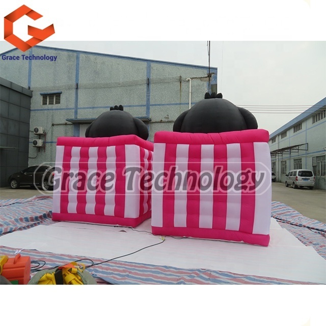 Outdoor Advertising Inflatable Concession Stand Kiosk House Cube Tent , Inflatable Booth Tent for event