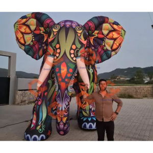 Giant Inflatable Elephant Model, Inflatable Elephant Animal Model Balloon  For Advertising