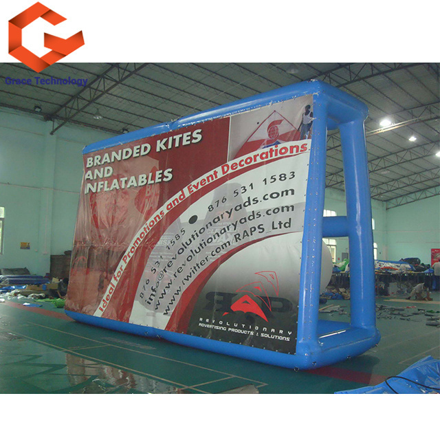 Inflatable Water Floating Billboard for Advertising / Printed Inflatable Billboard Outdoor Screen for Water