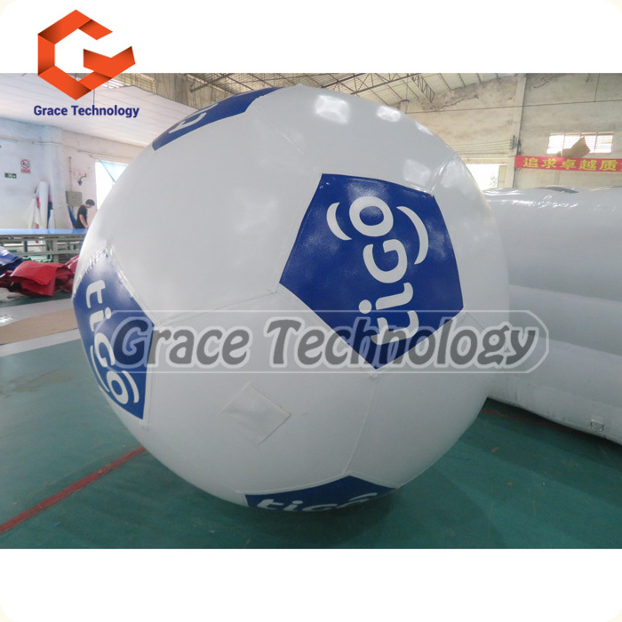 Giant Inflatable Soccer Ball Model Inflatable Football With Led Light Event Decoration Inflatable Football Balloon