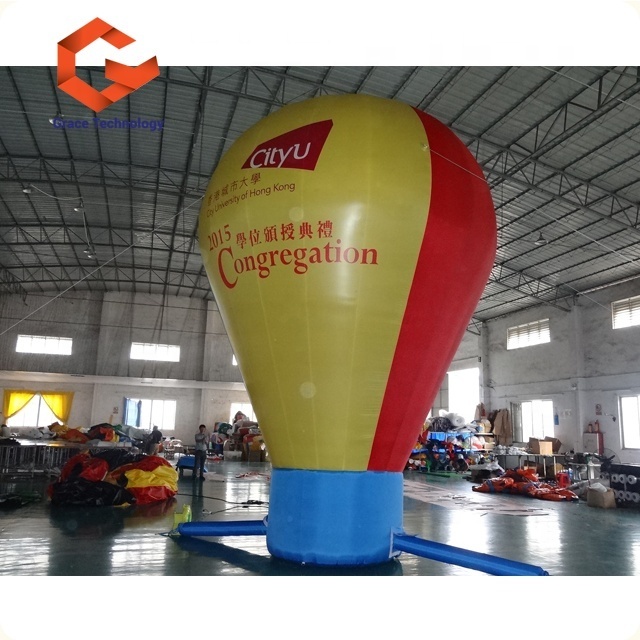 Cheap Price Advertising Inflatable Hot Air Balloon PVC Oxford Inflatable Ground Balloon with Printing