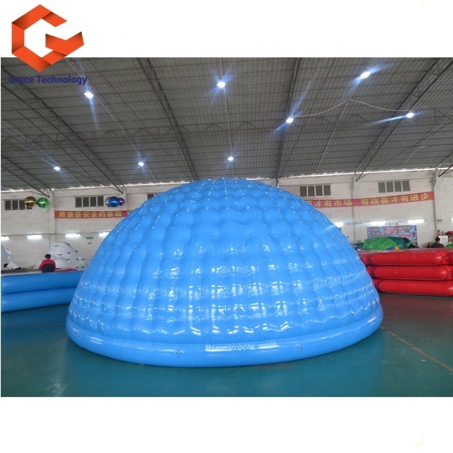 Factory Price LED Light Inflatable Beach Tent, Inflatable Canopy for Party, Inflatable Half Dome Tent Stage Cover