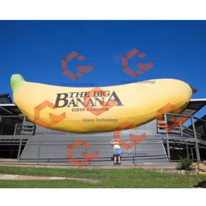 Inflatable banana fruit model for advertising fruit balloon outdoor event decoration