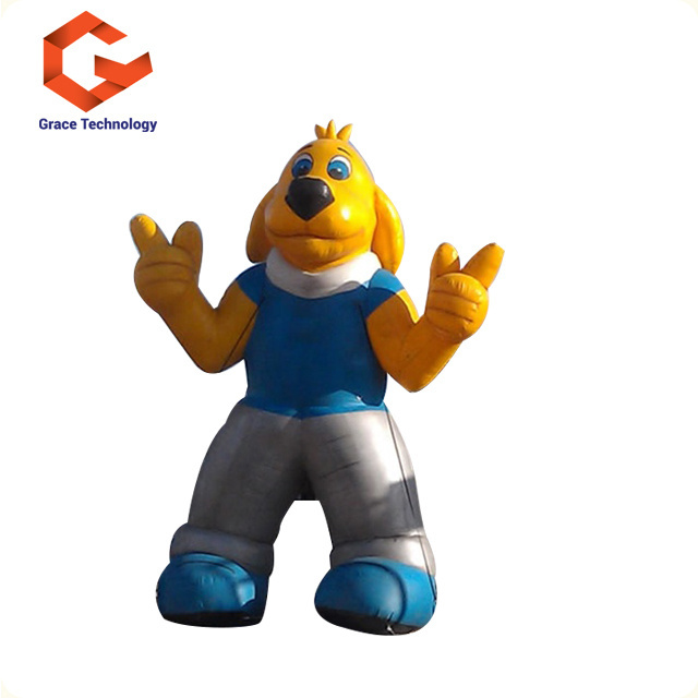 Hot Sale PVC Giant Inflatable Dog Advertising Inflatable Husky Dog Mascot Cartoon For Sale