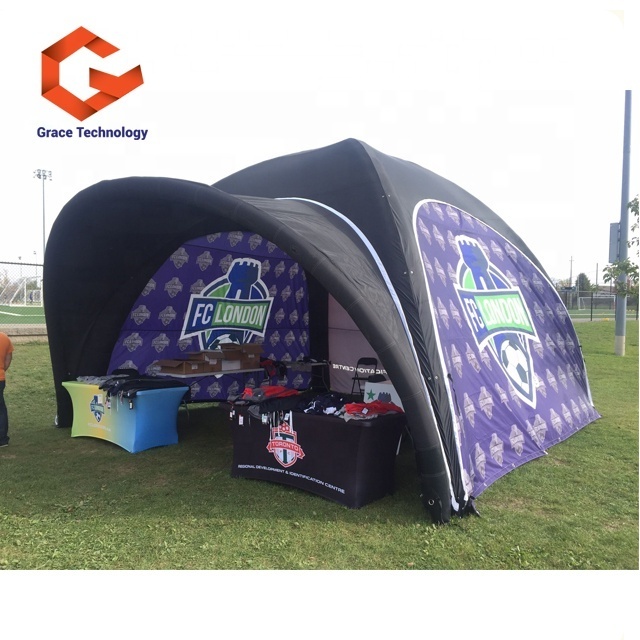 Custom Logo Canopy Air Dome Tents Advertising Events / Inflatable Tents for Trade Show Outdoor Camping Tent