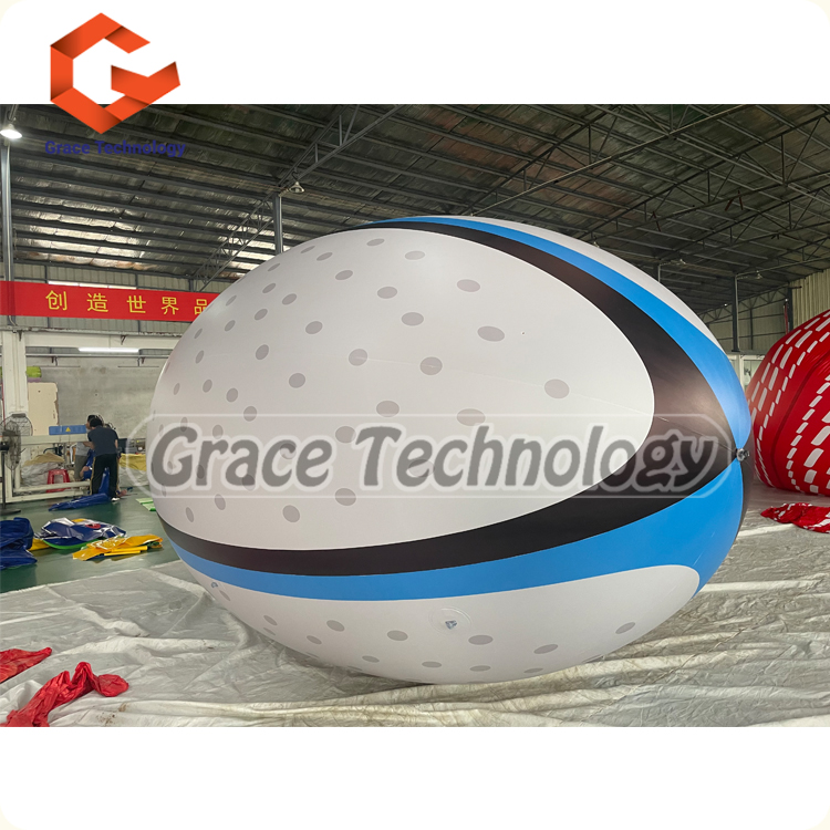 Rugby matches advertising inflatable sport game balloon,giant inflatable rugby football ball model