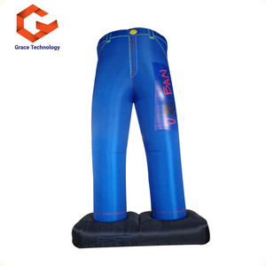 Clothes Shop Advertising Inflatable Pants Model Inflatable Blue Jeans For Promotion