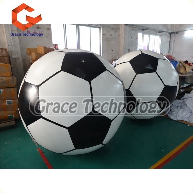 Giant inflatable football balloon, customized inflatable soccer ball parade balloon for advertising