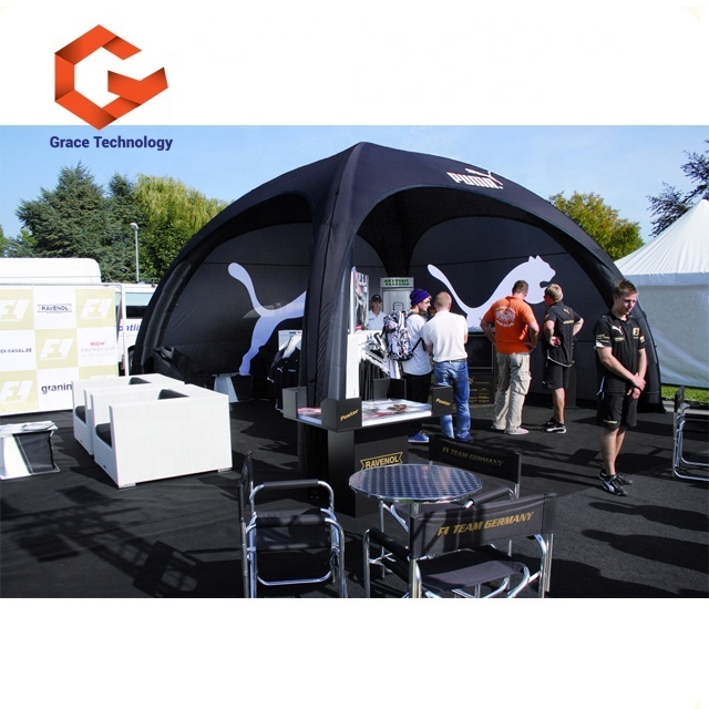 Custom Logo Canopy Air Dome Tents Advertising Events / Inflatable Tents for Trade Show Outdoor Camping Tent