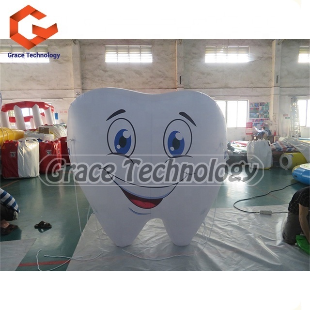 Advertising Inflatable Tooth Balloon PVC Tooth Model with Printing for Display