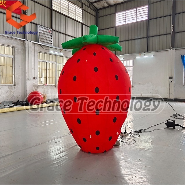 Giant Inflatable Strawberry Model, Decoration Inflatable Fruit for Festival