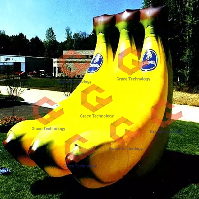 Inflatable banana fruit model for advertising fruit balloon outdoor event decoration