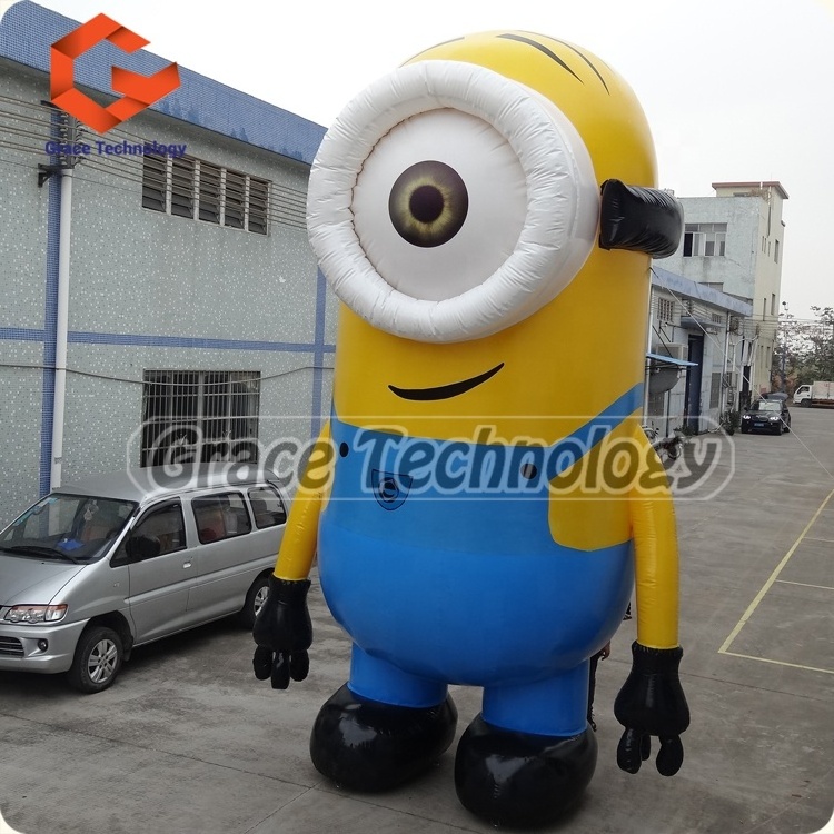 Inflatable Advertising Yellow People Cartoon, Giant Customized Factory Price Inflatable Toys For Sale