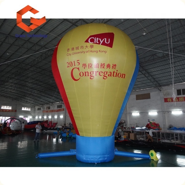 Cheap Price Advertising Inflatable Hot Air Balloon PVC Oxford Inflatable Ground Balloon with Printing