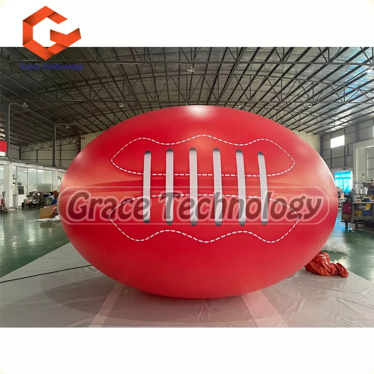 Rugby matches advertising inflatable sport game balloon,giant inflatable rugby football ball model