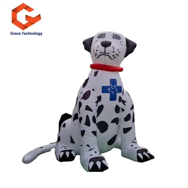 Hot Sale PVC Giant Inflatable Dog Advertising Inflatable Husky Dog Mascot Cartoon For Sale