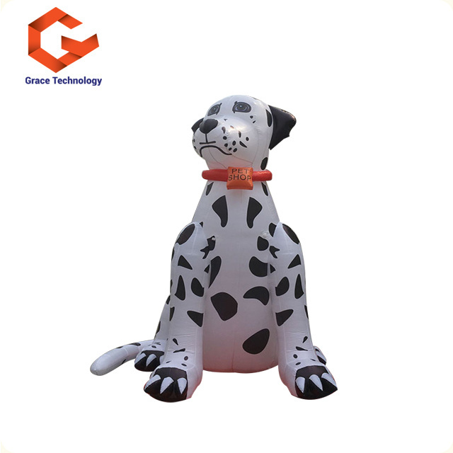 Hot Sale PVC Giant Inflatable Dog Advertising Inflatable Husky Dog Mascot Cartoon For Sale