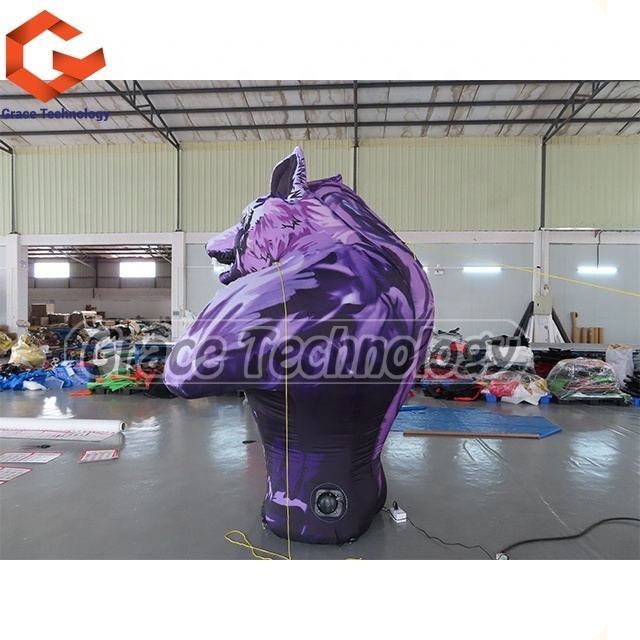 High Quality Inflatable Wolf Model Custom Inflatable Animal Cartoon Wolf for Festival