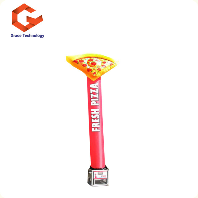 New Design Pizza Inflatable Sky Tube Led Lighting Inflatable Hot Dog Hamburger Air Dancer For Advertising