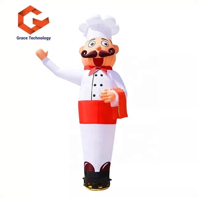 Advertising Inflatable Air Dancer Inflatable Chef Sky Dancer Custom Shape Air Man for Event