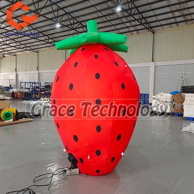 Giant Inflatable Strawberry Model, Decoration Inflatable Fruit for Festival