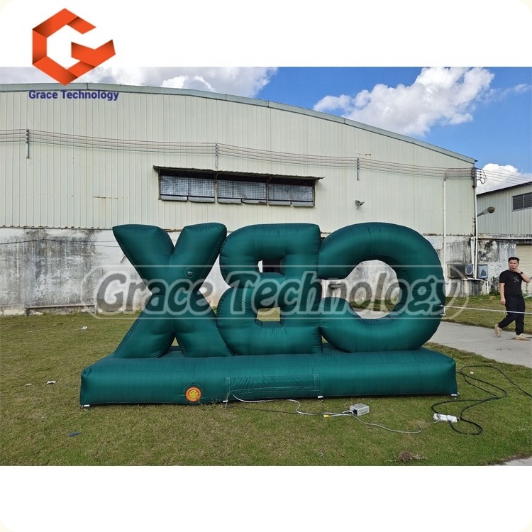 Customized giant inflatable letters for advertising/ inflatable letters balloon with led light