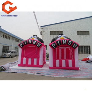 Outdoor Advertising Inflatable Concession Stand Kiosk House Cube Tent , Inflatable Booth Tent for event