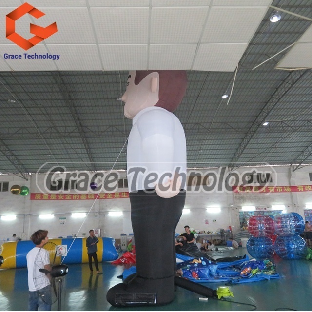 Outdoor Inflatable Human Men Balloon Custom Cartoon Inflatable Old Man Model Art Designs for Advertising