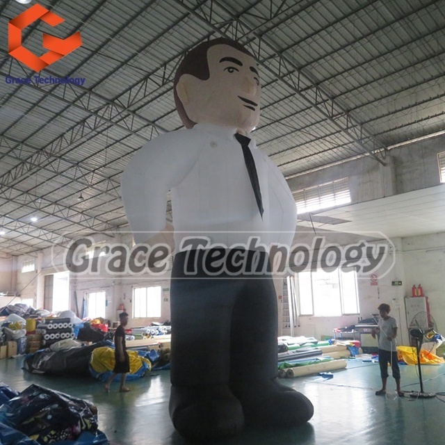 Outdoor Inflatable Human Men Balloon Custom Cartoon Inflatable Old Man Model Art Designs for Advertising