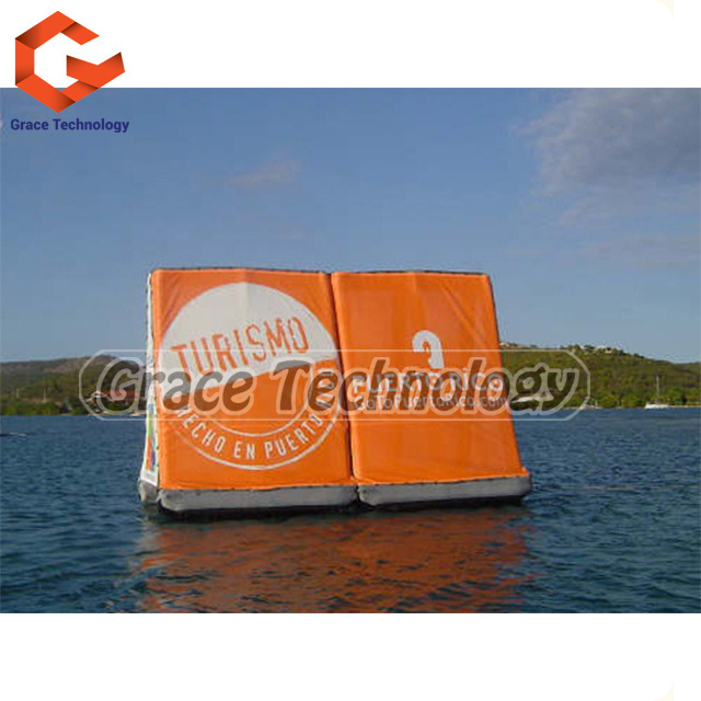 Inflatable Water Floating Billboard for Advertising / Printed Inflatable Billboard Outdoor Screen for Water